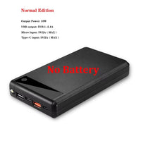 Practical Reusable 6 X 18650 Mobile Power Bank Shell Large Capacity with Strong Flashlight Power Bank Shell for Smartphone
