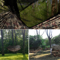 Camping Hammock - Camping Essentials, Double Hammock with Bug Net, Camping Gear Hammock for Outside, Hiking, and Travel (Camouflage)
