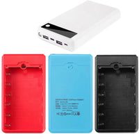 Practical Reusable 6 X 18650 Mobile Power Bank Shell Large Capacity with Strong Flashlight Power Bank Shell for Smartphone