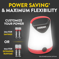 LED Camping Lantern X-250, Bright Tent Lights, Rugged Water Resistant LED Lanterns, 100 Hour Run-Time, Red and Black