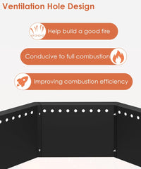Smokeless Fire Pit Ring and Vertical Fire Pit Grate
