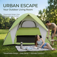 Camping Tents 4/6 Person Tents Camping Tents for Camping Waterproof Double Layer Waterproof Rain Fly for Family Outdoor Backpacking Hiking 3-Season Dome