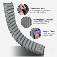 ® Sleeping Pad Mat Camping Sleeping Pad, Thick 4 Inch Camping Mattress Pad, Built-In Foot Pump Fast Self Inflating Sleeping Pad Backpacking for Campings Hiking Ultralight