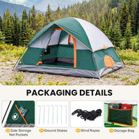 2/4/6/8 Person Camping Tent, Waterproof Windproof Tent with Rainfly for Outdoor,Enhanced Stability for Family Outdoor Camping Hiking, Lightweight Easy Setup with Carry Bag