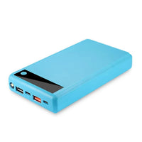 Practical Reusable 6 X 18650 Mobile Power Bank Shell Large Capacity with Strong Flashlight Power Bank Shell for Smartphone
