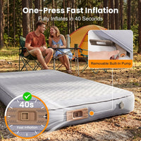 Sleeping Pad for Camping, 4" Thick Self Inflating Sleeping Pad with Built-In Pump, 4 Season Inflatable Sleeping Pad for Camping Cot, Tent & Car
