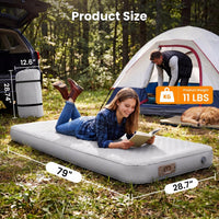 Sleeping Pad for Camping, 4" Thick Self Inflating Sleeping Pad with Built-In Pump, 4 Season Inflatable Sleeping Pad for Camping Cot, Tent & Car