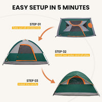 2/4/6/8 Person Camping Tent, Waterproof Windproof Tent with Rainfly for Outdoor,Enhanced Stability for Family Outdoor Camping Hiking, Lightweight Easy Setup with Carry Bag
