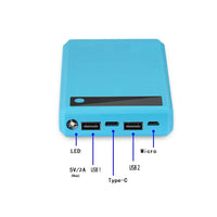 Practical Reusable 6 X 18650 Mobile Power Bank Shell Large Capacity with Strong Flashlight Power Bank Shell for Smartphone
